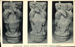 VINTAGE POSTCARD St Nectary Stoup renasissance of Fountain coming from the castle