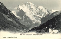 CPA Die Jungfrau Von Interlaken Gesehen