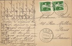 VINTAGE POSTCARD Castle of Chilloles and Teeth of the South