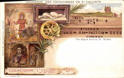 CPA Souvernir Des Catacombes De Ste Calliste Roma