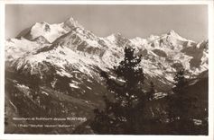 CPA Weisshorn et Rothhorn depuis Montana