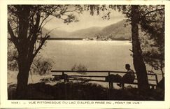 VINTAGE POSTCARD the Lake D Alfeld Seen Picturesque Of the Lake Taken From the Point of view