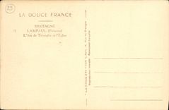 CPA Bretagne Lampaul Finistere L arc de triomphe de l eglise