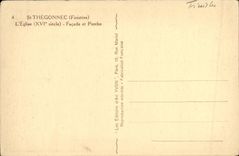CPA St Thegonnec Finistere L eglise Facade et porche