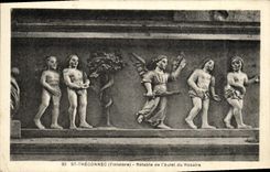 CPA Saint Thegonnec Finistere Retable de l autel du rosaire