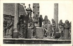CPA St Thegonnec Finistere Details du Calvaire