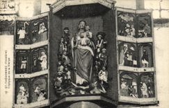 CPA St Thegonnec Finistere Triptyque de la vierge