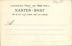 VINTAGE POSTCARD Brignogan L Arc de Triomphe of rear Roch Guehiel has Mineoc