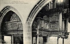 CPA Guimiliau Finistere Interieur de l eglise Buffet d orgues