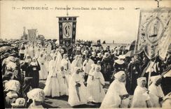 CPA La Pointe du raz Pardon de Notre des naufrages