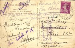 CPA La Pointe du raz Finistere Baie des Trepasses et pointe du Van