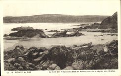 CPA La Pointe du Raz La Baie des Trepasses vue de la region des grottes