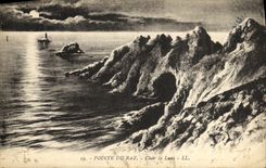 CPA La Pointe du Raz Clair de lune