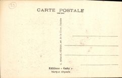 CPA Saint Christophe et la vierge Le Folgoet Le porche des apotres