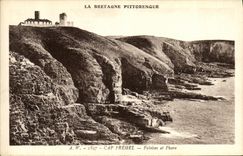 CPA Cap Frehel Falaises et Phare