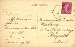 CPA La Pointe Sainte Mathieu La cote sauvage vers le Coliquet Le phare