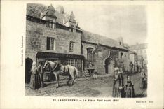 CPA Landerneau Le Vieux Pont Avant 1890
