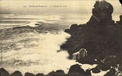 VINTAGE POSTCARD Penmarch Points the Torch in Fury