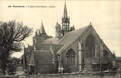 VINTAGE POSTCARD Penmarch L Church Holy Nonain Apse