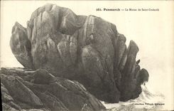 VINTAGE POSTCARD Penmarch the Monk of Guenole Saint