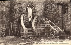 VINTAGE POSTCARD Surroundings of Huelgoat Vault Saint Herbot L monumental Staircase