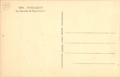 VINTAGE POSTCARD Huelgoat the Cascade of Herbot Saint