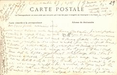 VINTAGE POSTCARD Chateaulin Quays Seen from of the Vault of Notre Dame