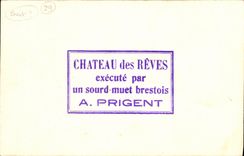 Castillo de la POSTAL de la VENDIMIA de los suenos Prigent amargo mudo