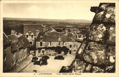 VINTAGE POSTCARD Old Locronan Holy Hotel Ronan