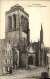 VINTAGE POSTCARD Locronan L Church and L Hotel historical