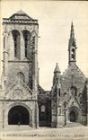 VINTAGE POSTCARD Locronan Frontage of L Church