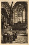 VINTAGE POSTCARD Interior Locronan of L Church Furnace bridge of the Rosary
