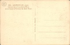 VINTAGE POSTCARD Interior Locronan of L Church Furnace bridge of the Rosary