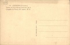 VINTAGE POSTCARD Locronan Rules of Saint Michel Vault of Penity