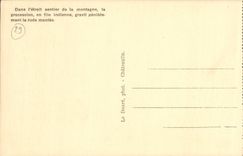 Perdon de Locronan de la POSTAL de la VENDIMIA gran del traje del folklore de Tromenie