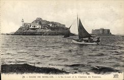 CPA Morlaix Rade De L Ile Louet et le Chateau du Taureau