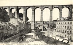 CPA Morlaix Vue d ensemble du viaduc 