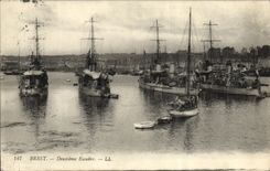 CPA Brest Deuxieme Escadre Bateaux