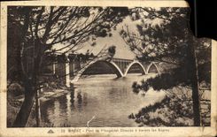 CPA Brest Pont de Plougastel Daouias a travers les Sapins