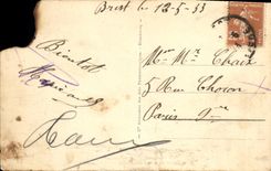 CPA Brest Pont de Plougastel Daouias a travers les Sapins