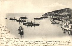 CPA Villefranche L Escadre et la Ville Bateaux