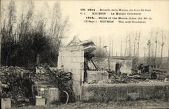 VINTAGE POSTCARD Huiron the Mill Crocheret Militaria