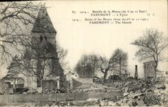 VINTAGE POSTCARD Faremont L Militaria Church