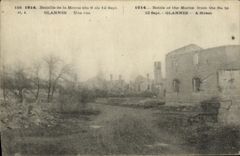 VINTAGE POSTCARD Glannes a Street S Militaria