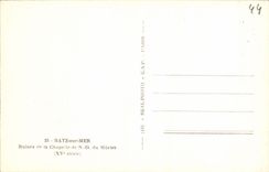 VINTAGE POSTCARD Batz On Sea Ruins of the vault Nd of the Mulberry tree