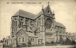 VINTAGE POSTCARD Saint Nazaire L Church