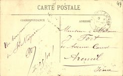 VINTAGE POSTCARD St Nazaire the Overhead travelling crane S opening for the passage D a Deck chair Boat