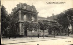 VINTAGE POSTCARD Saint Nazaire the Chamber of commerce