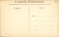 VINTAGE POSTCARD Saint Nazaire Country cottages and Beach of the Pornichet old man