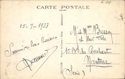 VINTAGE POSTCARD Pornichet View taken terrace of the casino